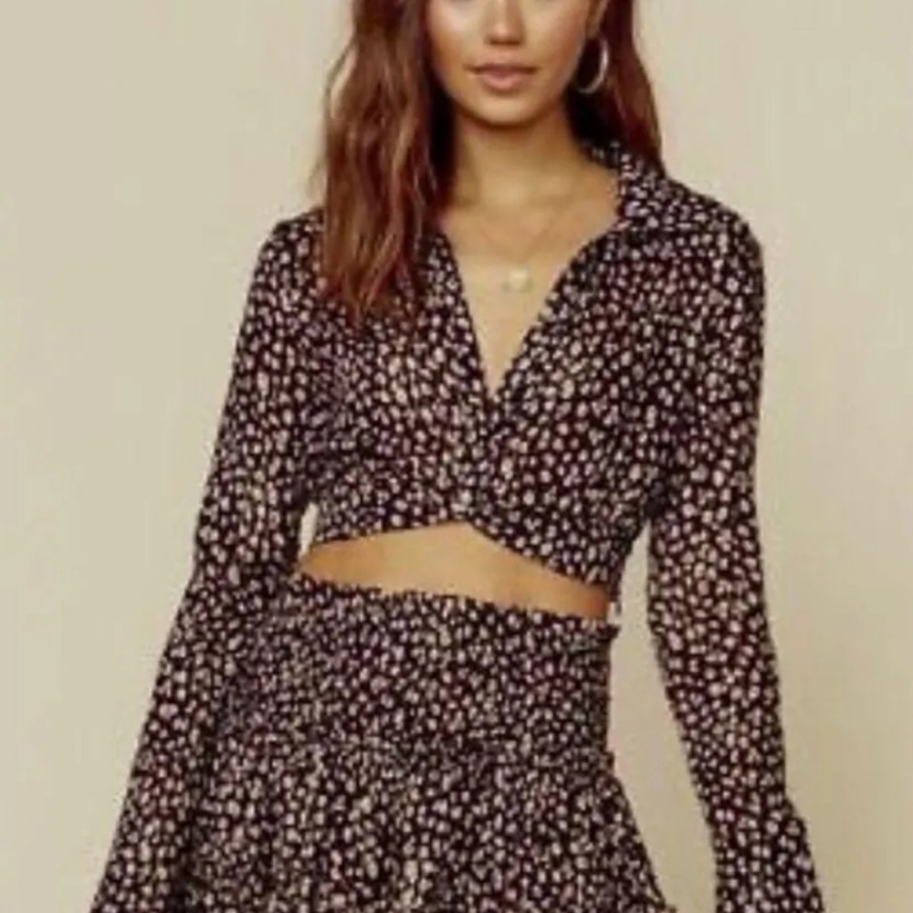 Planet Blue Two Piece Skirt Set